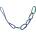 Metolius Осигурителна примка Metolius PAS 22 Belay sling - Blue / Green - размер 96, 5 cm (314-0054-0311)