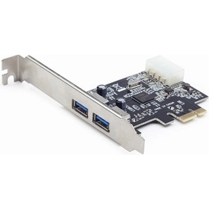 Gembird PCI-E x1 2 порта USB3.0 IO драйвер UPC-30-2P (UPC-30-2P)