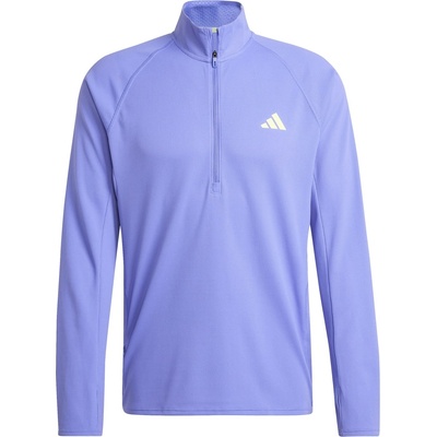 Adidas Мъжко горнище с цип Adidas Adizero Running Quarter-Zip Long Sleeve Top Mens - SECOBL