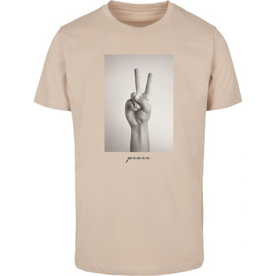 Mister Tee Тениска Peace Sign Tee sand XXLUB-MT1501-00208 - Тъмносив, размер L
