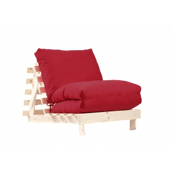 Image 1 of PUFRELAX Фотьойл, Fubsy Wood, Bombay Raspberry Red - разтегателен шезлонг, дърво, текстил (PUF-FM-FBS-PT-RA)