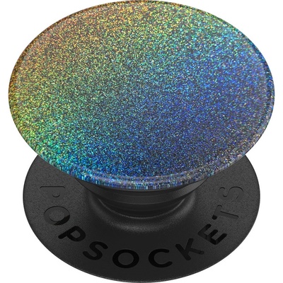 PopSockets PopGrip Gen.2, Midnight Flare, stříbrnošedý s třpytkami, holografický duhový efekt – Zboží Mobilmania