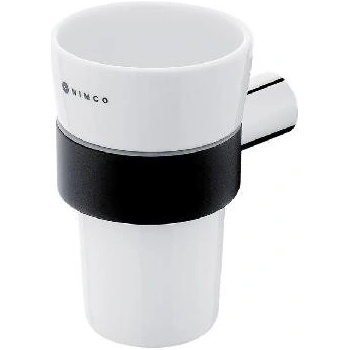 Nimco Nava Držiak kefiek a pasty matná čierna/chróm NA 28058KU