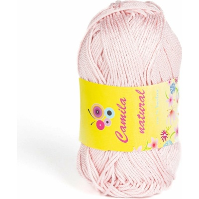 Pletací / háčkovací příze Storex CAMILA NATURAL 280 jemná starorůžová, jednobarevná, 50g/125m