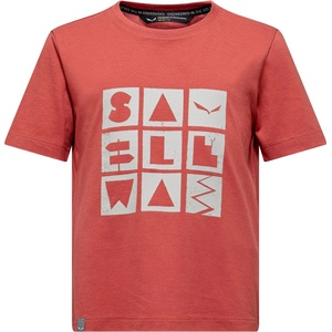 Salewa Детска тениска Salewa Kid's Graphic T-Shirt - Etruscan Red - размер 140 (EU) (704-5543-0115)