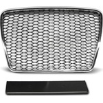  Решетка без емблема Audi A6 С6 (2008-2011) - RS Look с хром рамка (GRAU14)