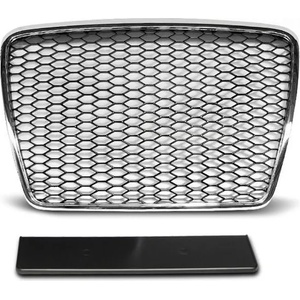  Решетка без емблема Audi A6 С6 (2008-2011) - RS Look с хром рамка (GRAU14)