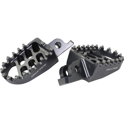 BikeTek MX kovania Wide Platforma stúpačkách Kawasaki Gun Metal 66GM FOX66GM