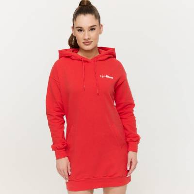 GymBeam Дамски суичър Limitless Longline Hot Red XXL