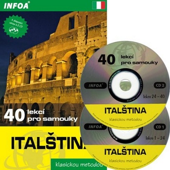 Italština - 40 lekcí pro samouky - kniha + 2 audio CD