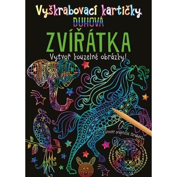 Vyškrabávacie kartičky Dúhové zvieratká