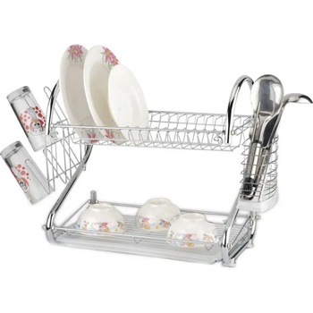 Image 1 of Rosberg Сушилник за съдове Rosberg R53000A, Две нива, 55х25х38 см, Хром (555553000A)