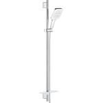 GROHE Rainshower SmartActive Cube - Комплект душ-глава 130, 9, 5 л/мин, 3 режима на струята, штанга 90 см и маркуч, луннобял 26587LS0 (26587LS0)