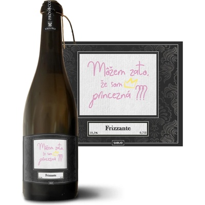 Sablio Môžem za to, že som princezná Prosecco biele suché šumivé víno 10,5 % 0,75 l (holá fľaša)