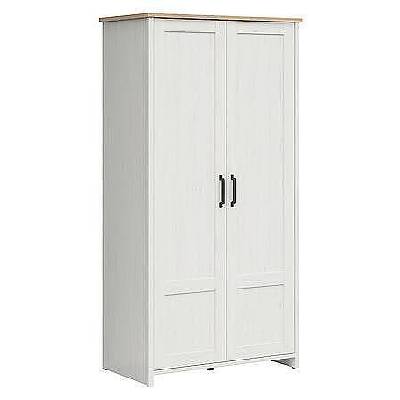 Двукрилен гардероб Loksa SZF2D бор андерсон и дъб грандсон