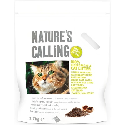Nature's Calling 2 кг + 700 г подарък! 2, 7 Nature's Calling постелка за котешка тоалетна - кг