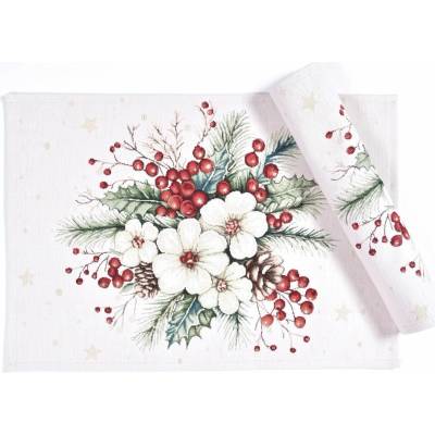 Praktik Chenille prestieranie 006V biela Bavlna/polyester 30x45cm