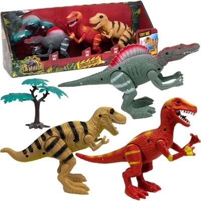 Boley sada pohyblivých dinosaurov so svetlom a zvukom