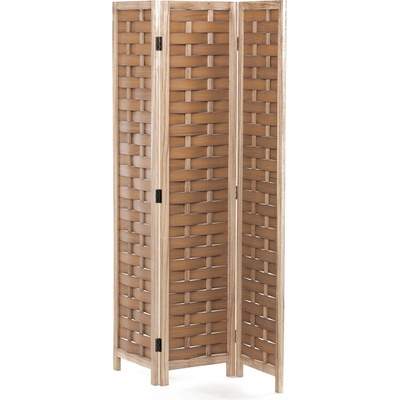 Autronic Drevený paraván 3-dielny EF-L186 natural 171 x 121 cm