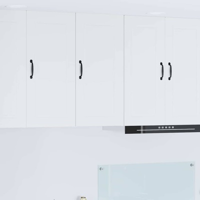 vidaXL Кухненски шкаф с рафт Бяло 40 x 31 x 80 см Инженерно дърво (885375)