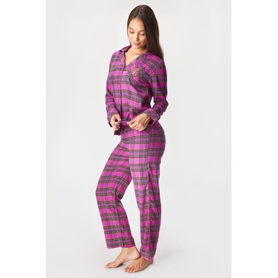Ralph Lauren Пижама Ralph Lauren Pink Plaid дълга (ILN92457F_pyz)