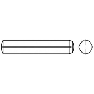 TOOLCRAFT TO-5437335 válcový rýhovaný kolík 1.5 mm ocel 250 ks