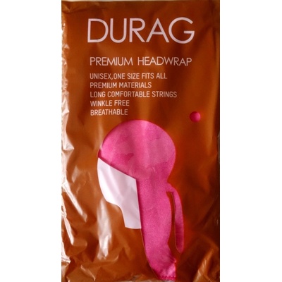 Woodrow Durag šátek satén sytá růžová