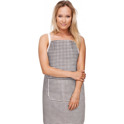 Brotex Kuchyňská zástěra kostička hnědá