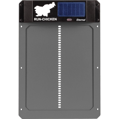 Agrofortel Automatická solární dvířka kurníku RUN-CHICKEN Eternal / barva černá