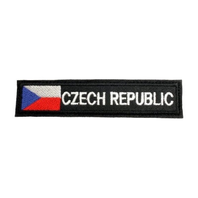 Armed Nášivka Czech republic s vlajkou, černý podklad – Zbozi.Blesk.cz