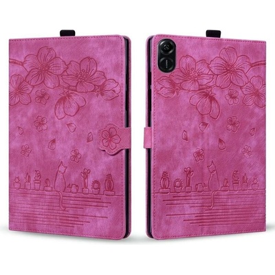 Vsechnonamobil 91264 ART FLOWER Zaklápěcí pouzdro pro Honor Pad X8a růžové