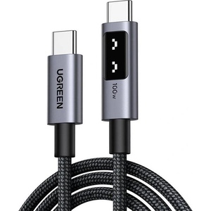 UGREEN USB-C към USB-C кабел за устройства с USB-C порт - Ugreen UNO USB-C to USB-C PD Fast Charging Cable 100W (200 см) (черен) (L509-35512)