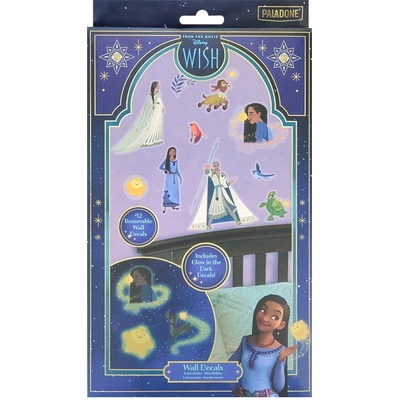 Paladone Комплект стикери Paladone Disney: Wish - Characters (Glow in the Dark) (PP12864WH)