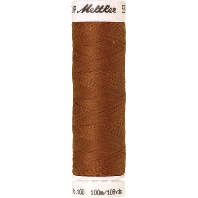 Nitě SERALON 100m na univerzální šití, polyester AMANN Mettler - více barev 6677: 0899 bronzová