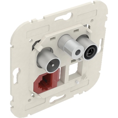 Efapel Мултимедиен контакт R-TV-SAT RJ45 Cat. 6 UTP (21544)