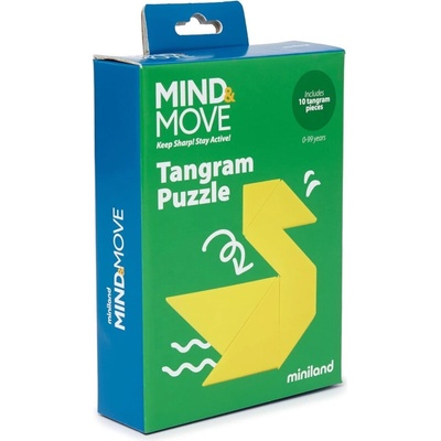 Miniland Logická skladačka Tangram Mind&Move – Súprava 2 kusov MLZ31729