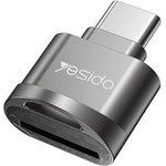 Yesido Четец на карти Type-C към TF с OTG функция - Yesido (GS19) - Сив