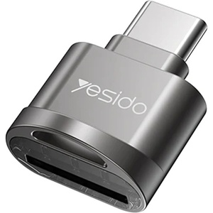 Yesido Четец на карти Type-C към TF с OTG функция - Yesido (GS19) - Сив
