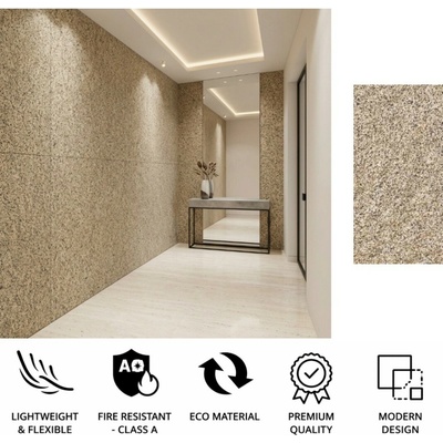 Imitace kamene žuly – flexibilní 3D obklad (panel) na zeď – Granite GRANEX