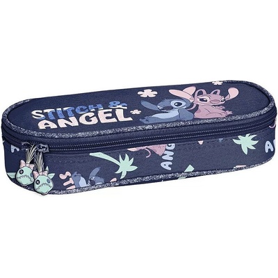 PASO Овален ученически несесер Paso Stitch - Angel, 1 цип (DS25CC-013)