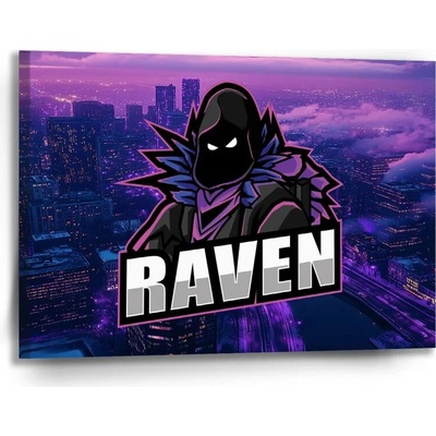 Sablio Obraz FORTNITE RAVEN Steampunk mesto - 90x60 cm