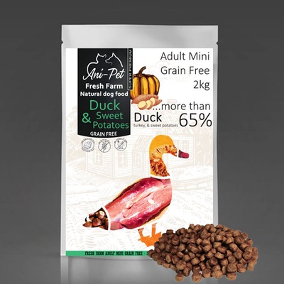 Fresh Farm GF Natural Dog Food Adult Mini Duck & Sweet Potatoes 2 kg