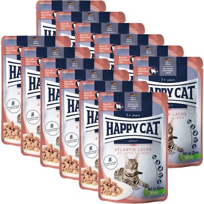 Happy Cat Капсула Happy Cat Culinary Атлантически Лосос / сьомга 12 x 85 г