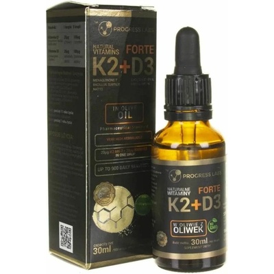 Progress Labs Vitamin K2 MK-7 + D3 Forte Drops 30 ml