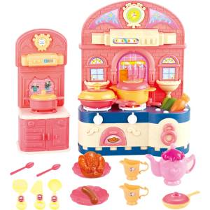 Felyx Toys Mini Kitchen Кухня с принадлежности за готвене