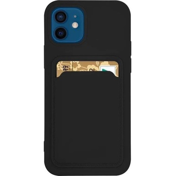 HQWear Силиконов кейс с отделение за карти HQWear за Samsung Galaxy A72 4G, Черен (KXG0021242)