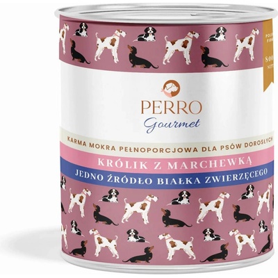 Perro Gourmet Rabbit with carrot 800 g
