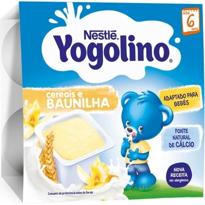 Nestle YOGOLINO Млечен десерт Грис и Ванилия 6+м, 4x100г
