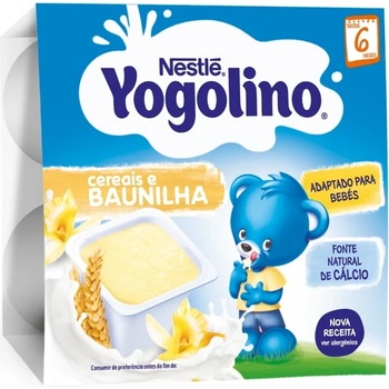 Nestle YOGOLINO Млечен десерт Грис и Ванилия 6+м, 4x100г
