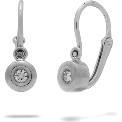 Blink-Blink detské náušnice z bieleho zlata s diamantom 3516BDG